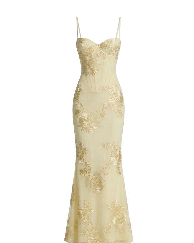 Beige Floral / XL