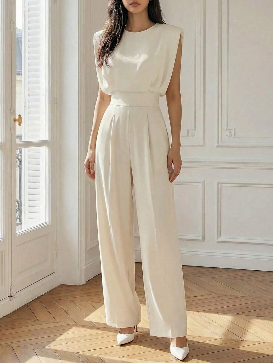 Cream Jumpsuit / 2XL