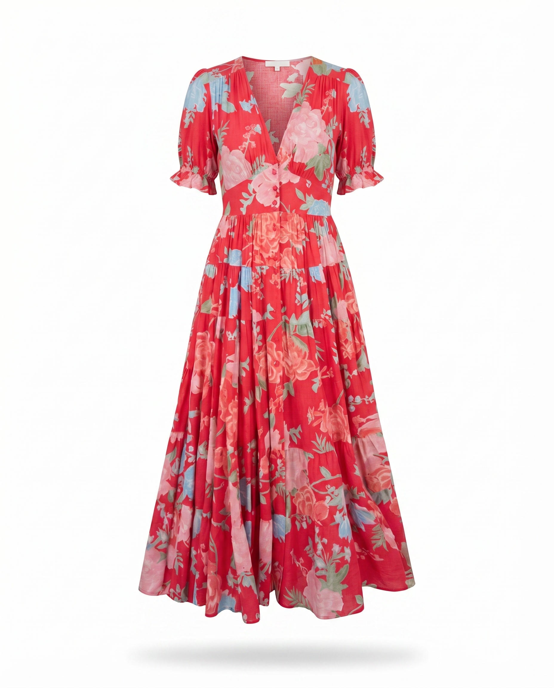 Red Floral / 3XL