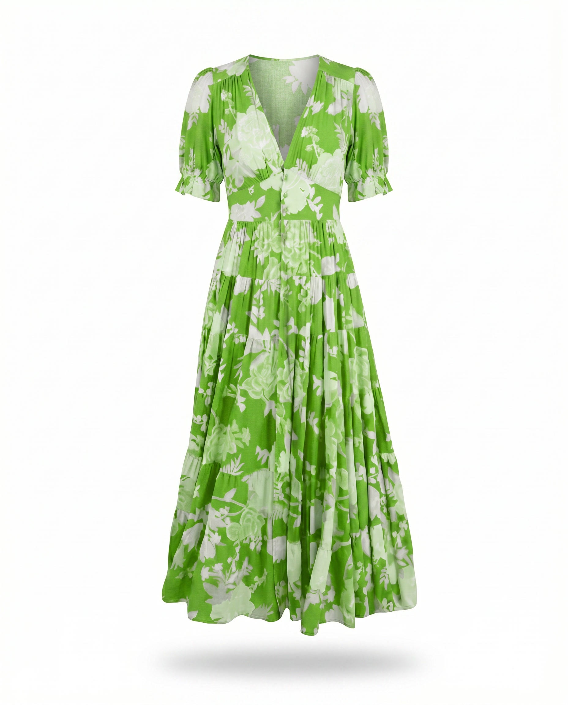 Green Floral / 3XL
