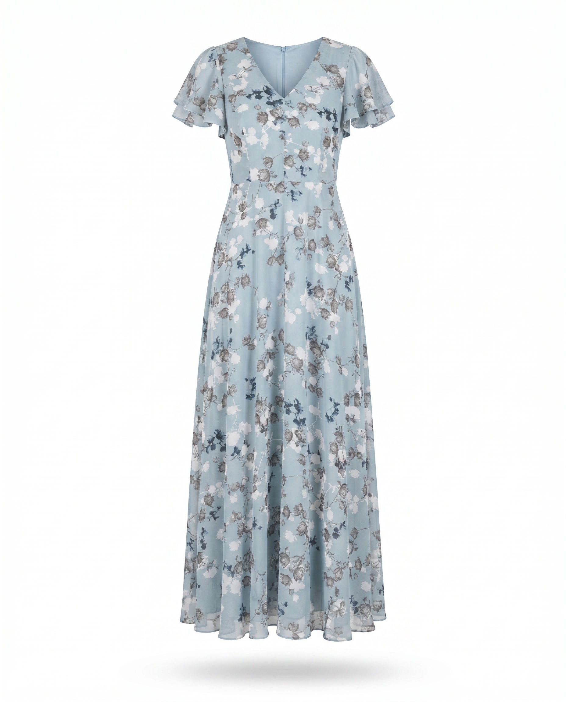 Light Blue Floral / 3XL