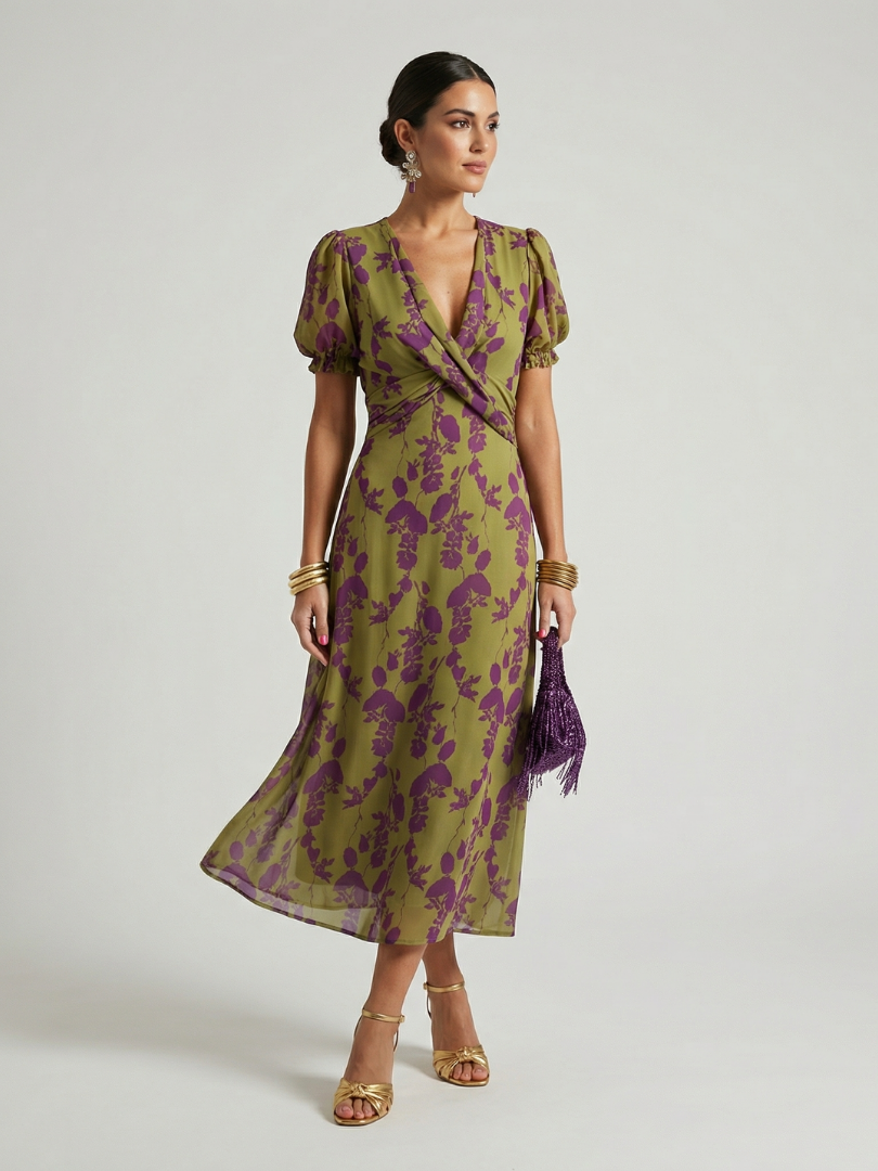 Olive Floral / 3XL