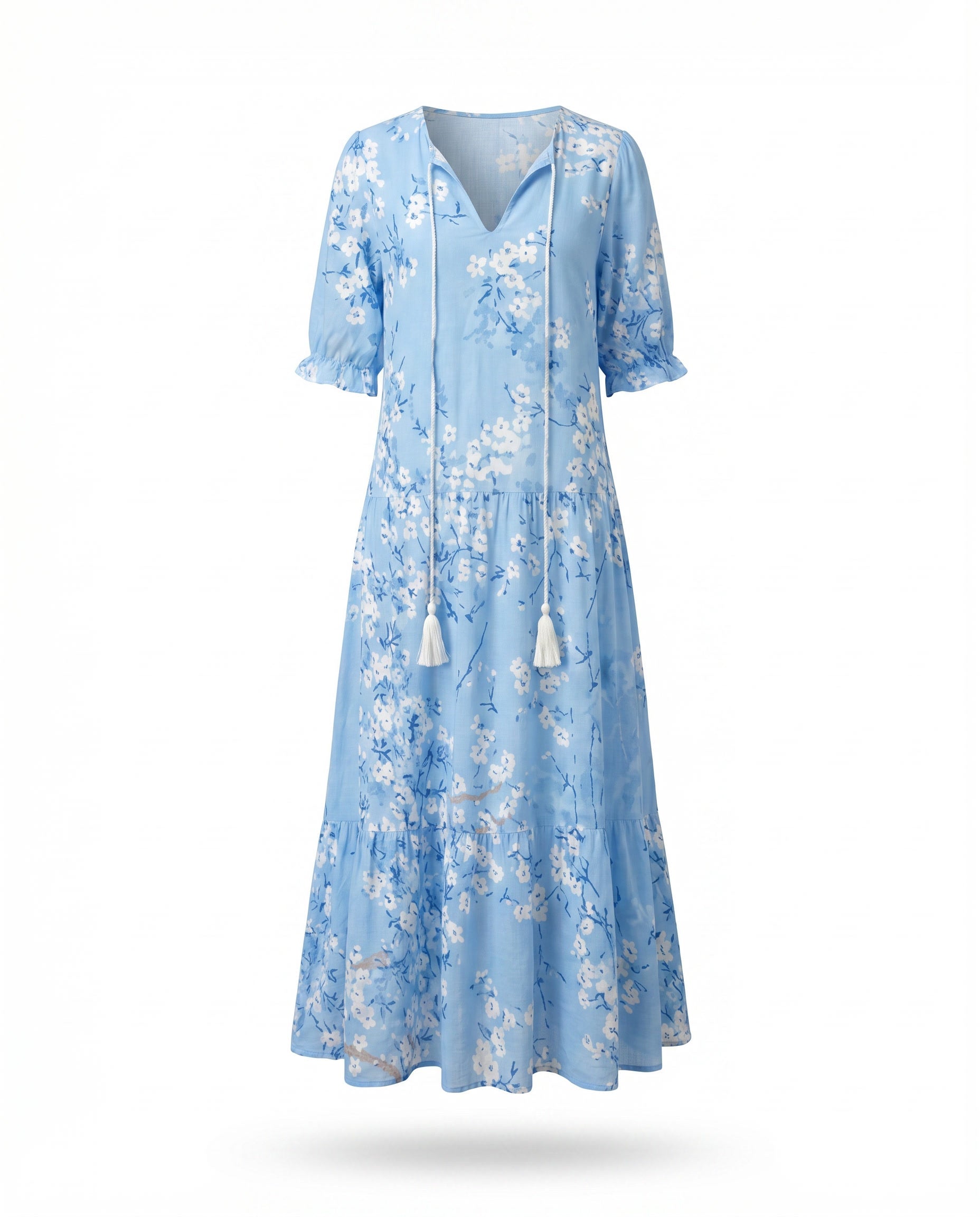 Light Blue Floral / 3XL