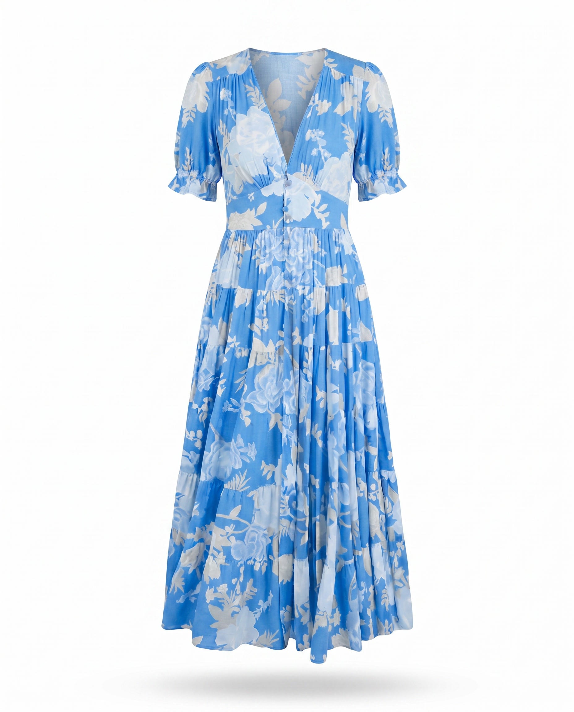 Blue Floral / 3XL