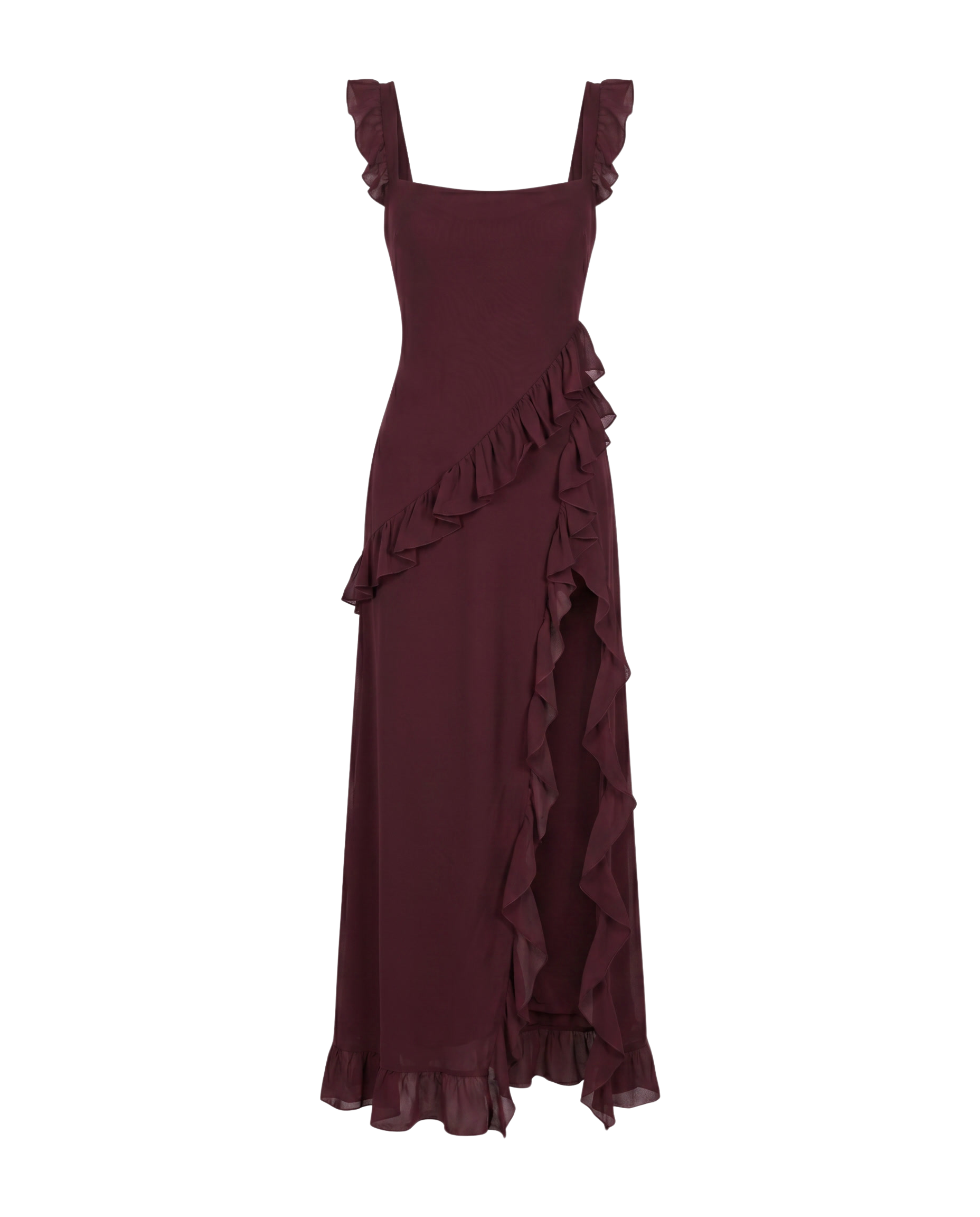 Burgundy Ruffled / XL