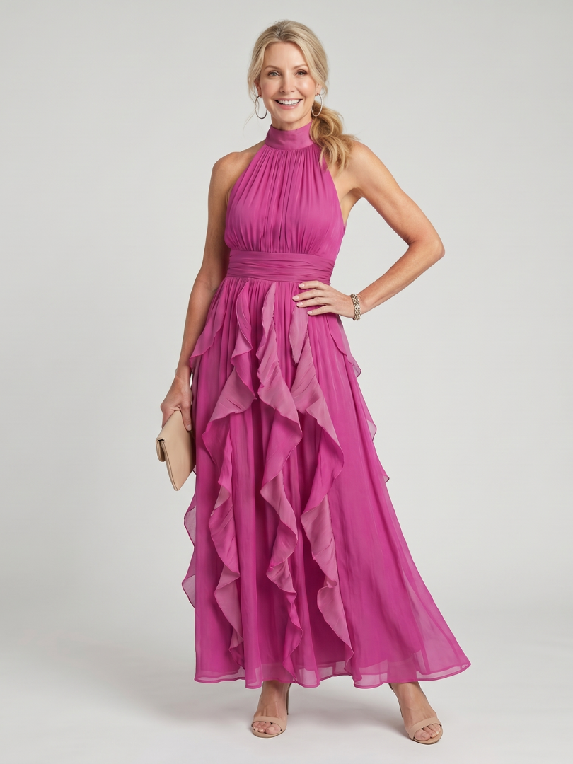 Fuchsia Ruffled / 3XL