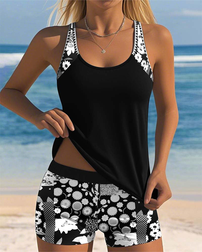 Black Floral / 4XL