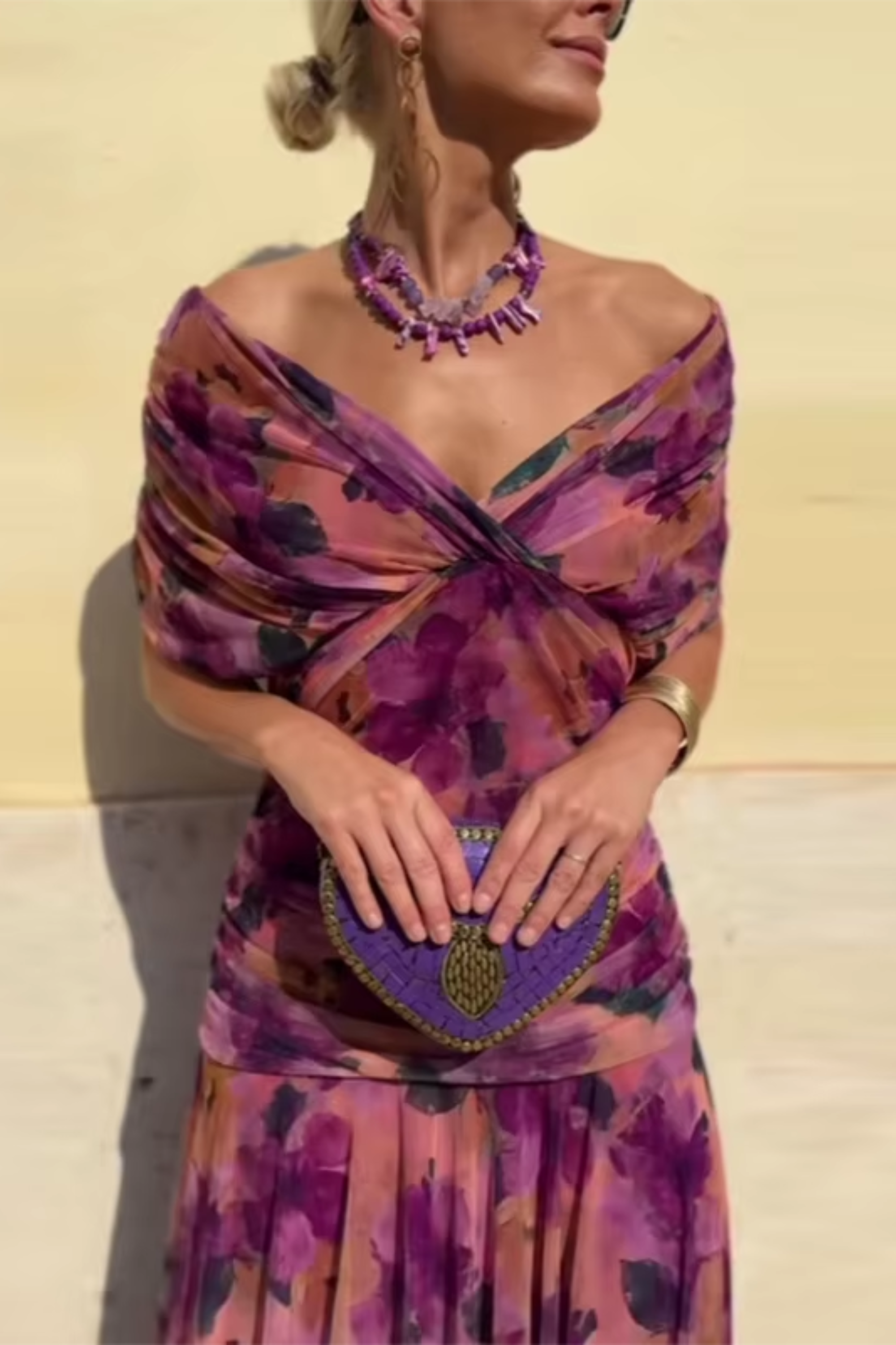 Purple Floral / 4XL