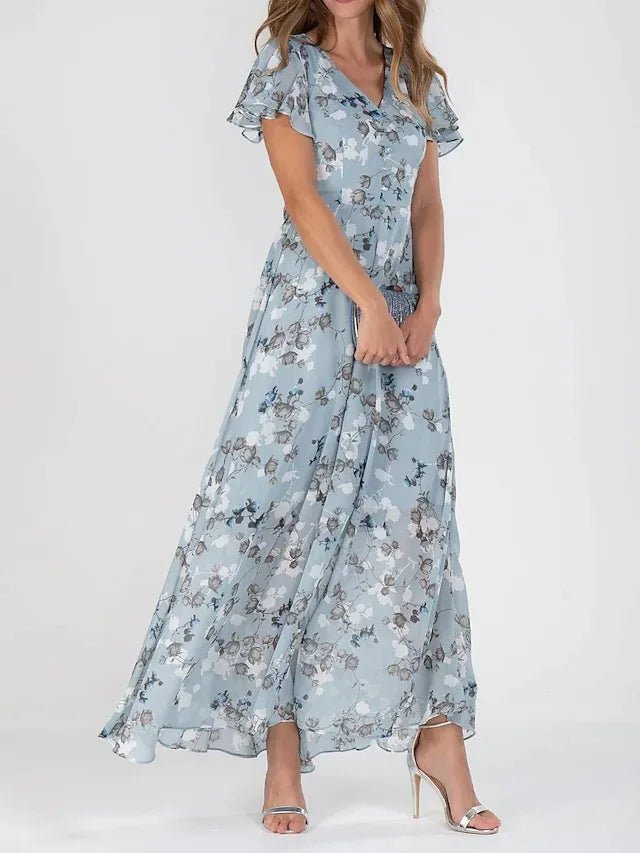 Light Blue Floral / 3XL