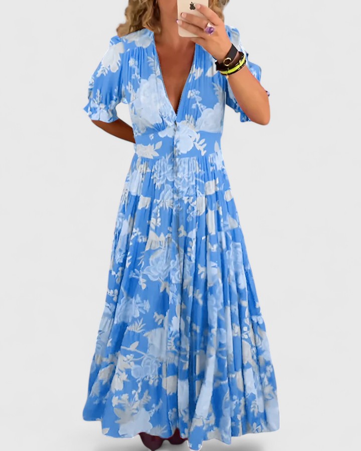 Blue Floral / 3XL