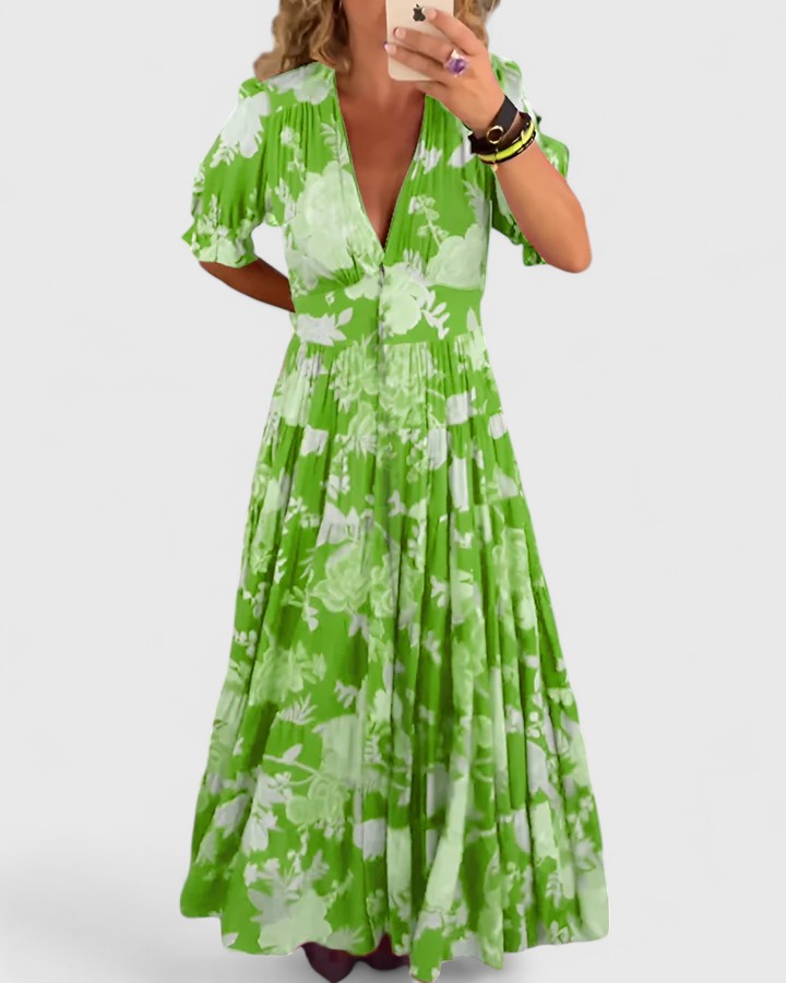 Green Floral / 3XL