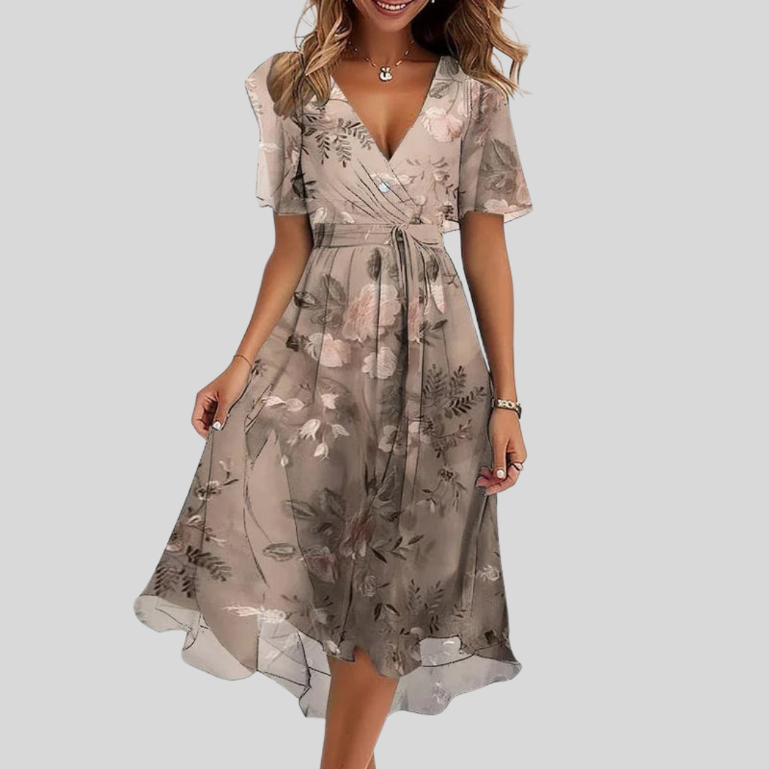 Floral Beige / 3XL