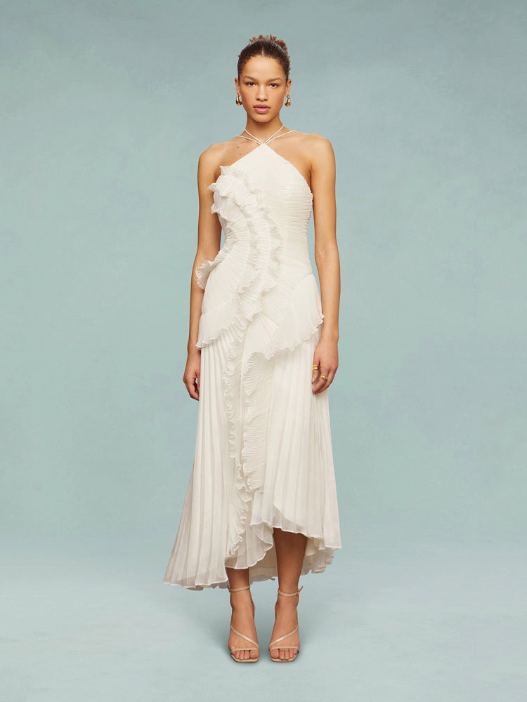 White Ruffled / 2XL