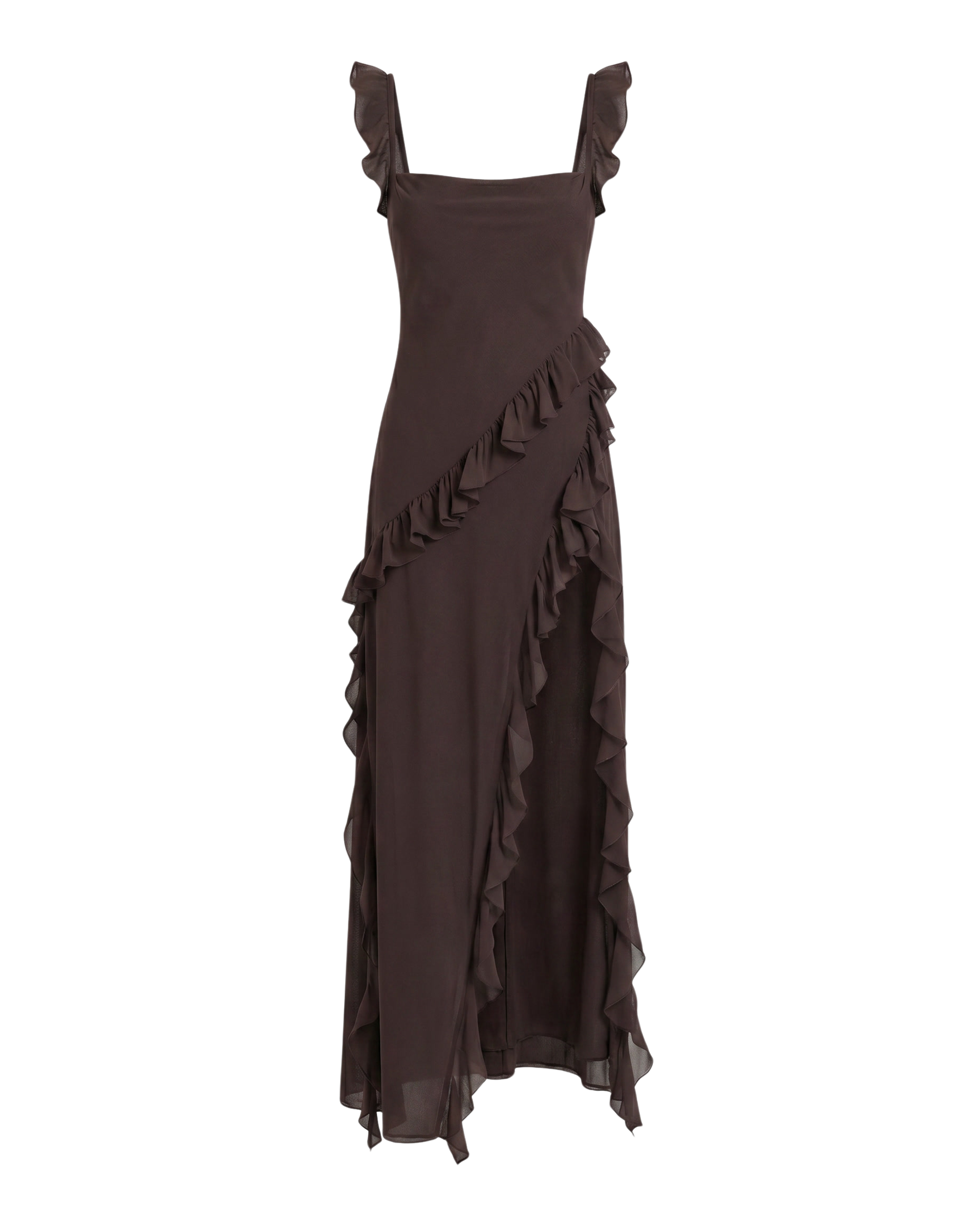 Brown Ruffled / XL