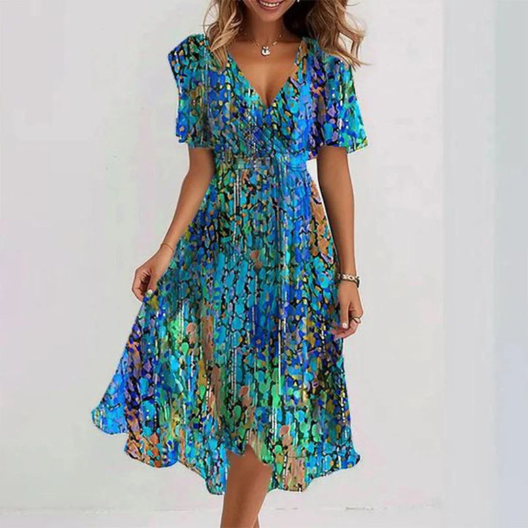 Blue Floral / 3XL