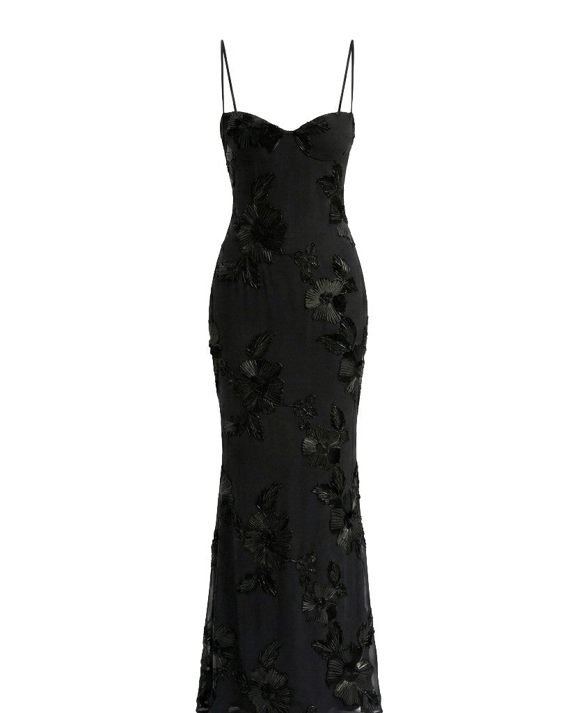 Black Floral / XL
