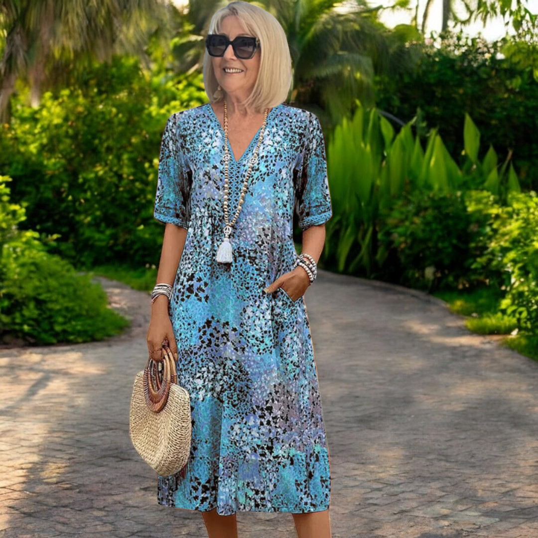 Blue Floral / 3XL