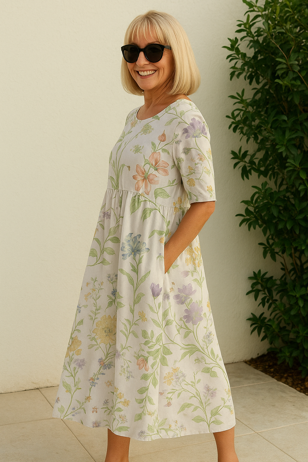 Floral Dress / XXXL