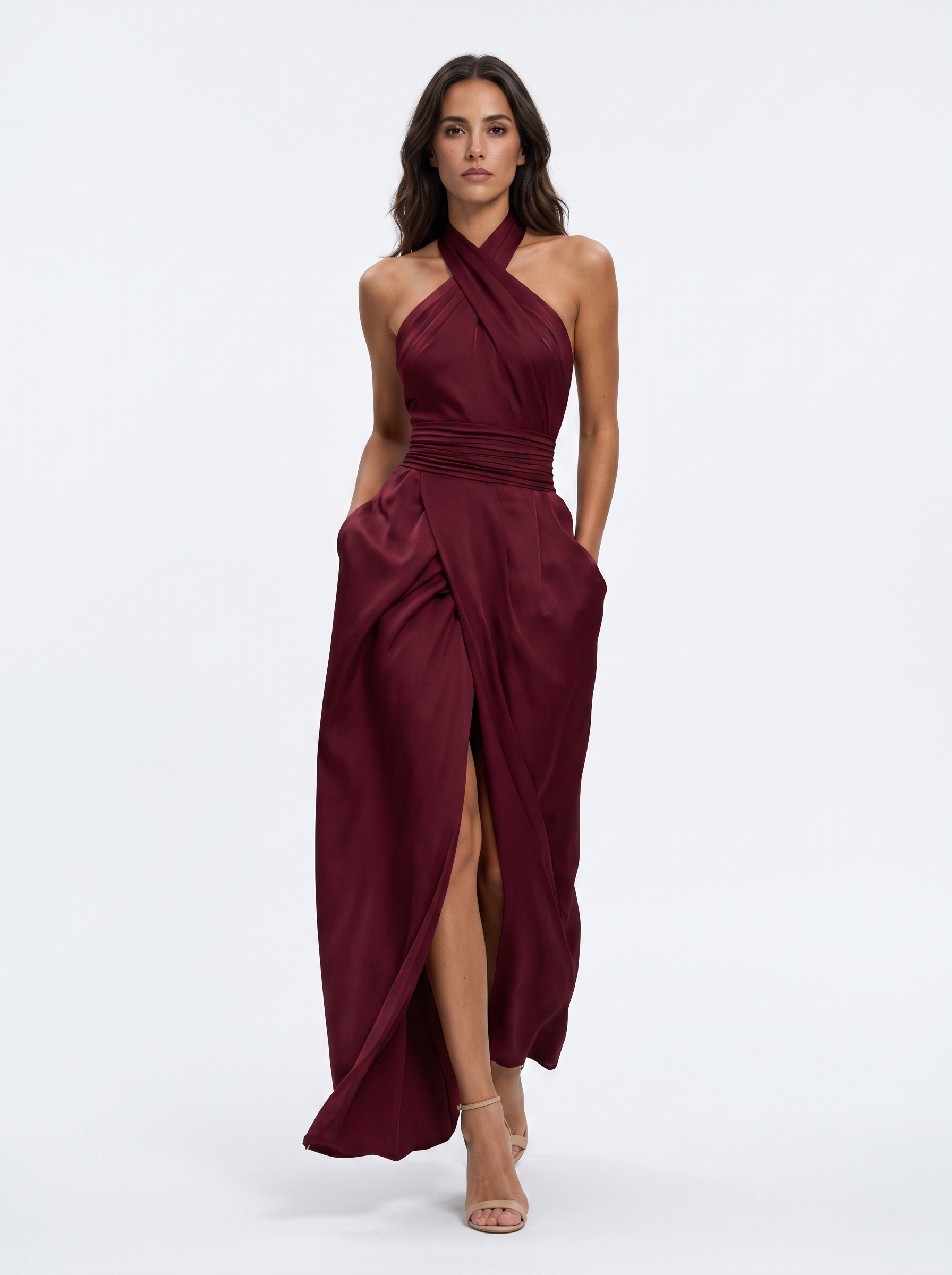 Burgundy Dress / 2XL