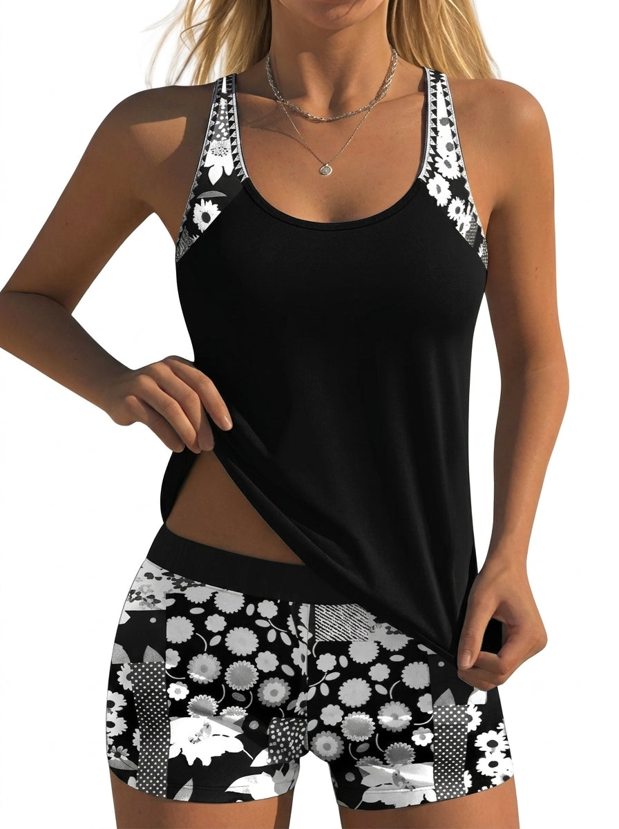 Black Floral / 3XL
