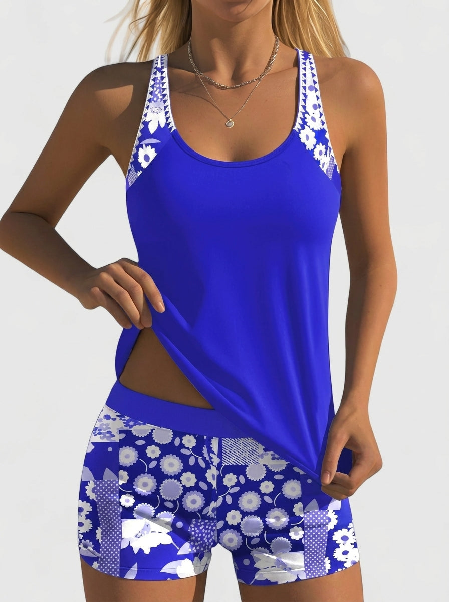 Blue Floral / 3XL