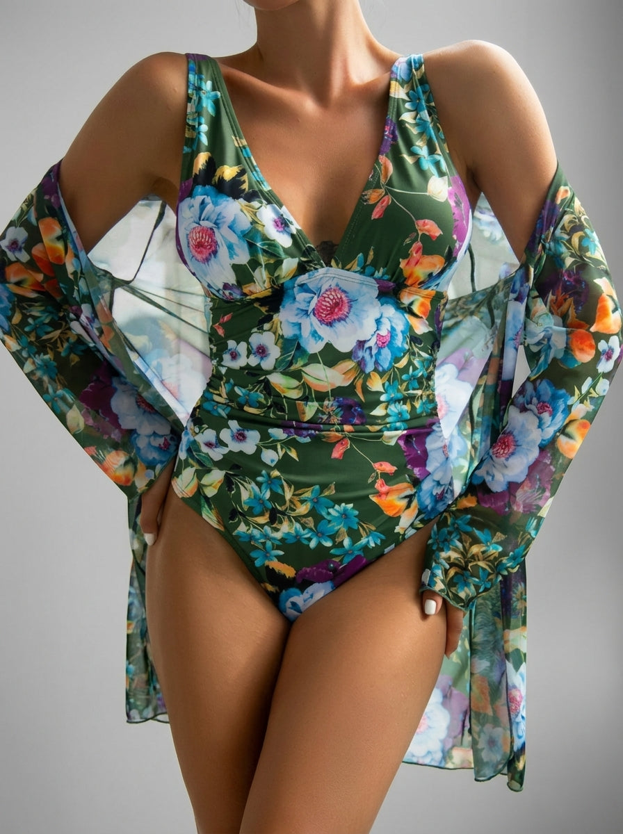 Floral Green / XL