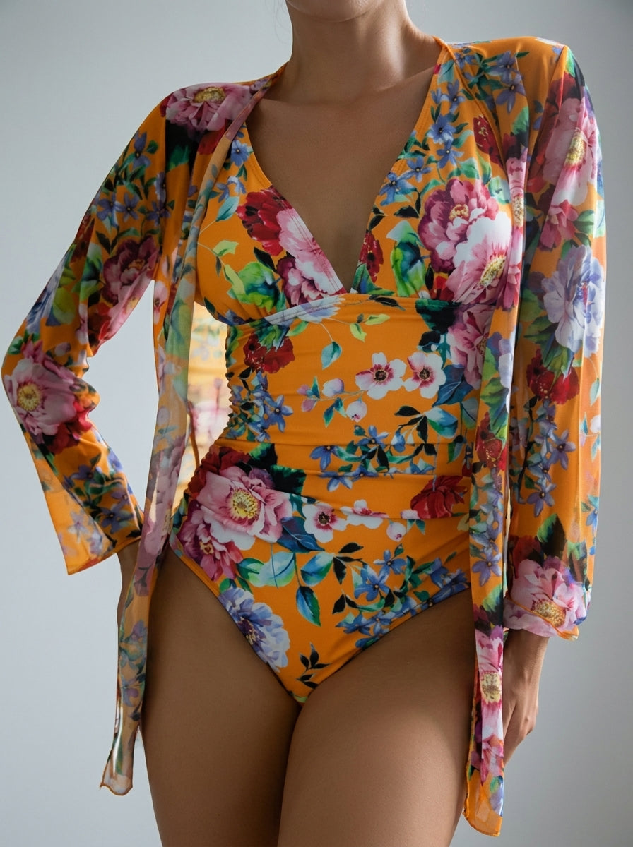 Floral Orange / XL