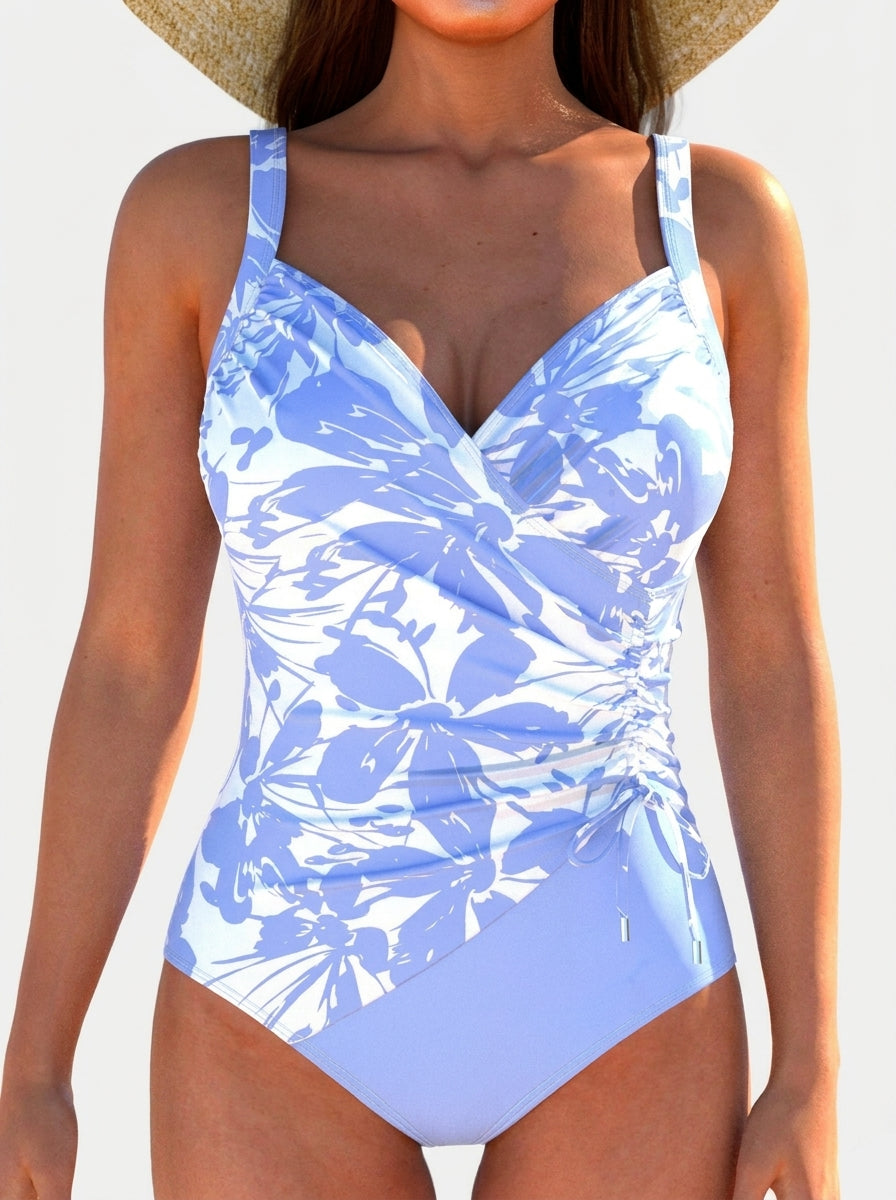 Light Blue Floral / 3XL