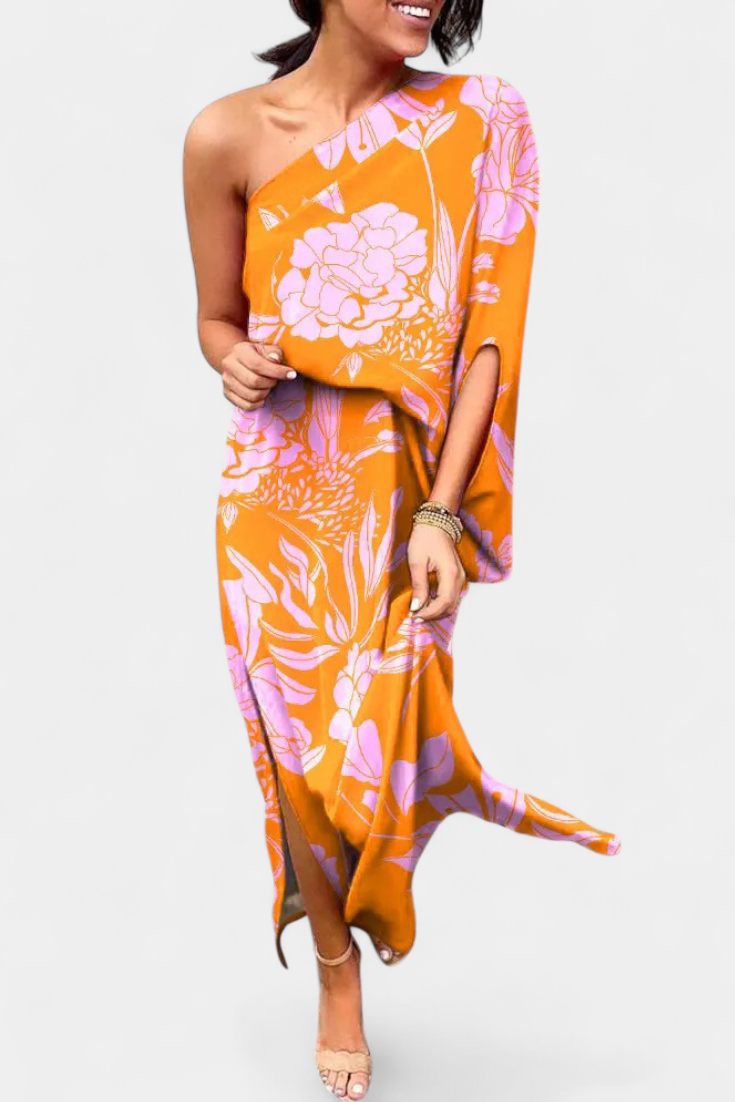 Orange Floral / 2XL