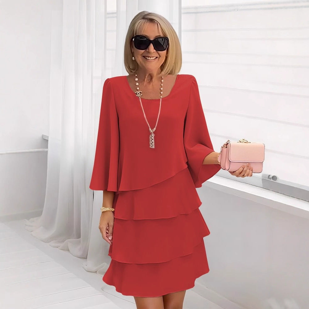 Red Ruffled / 3XL