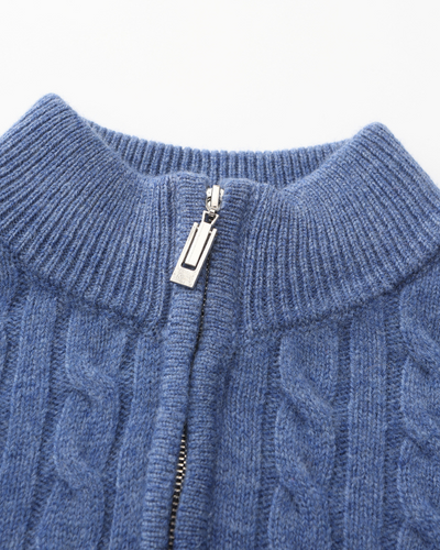 Luca™ | 100% Cashmere Woven Half Zip