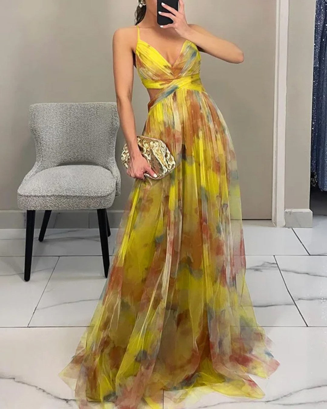 Yellow Floral / XL