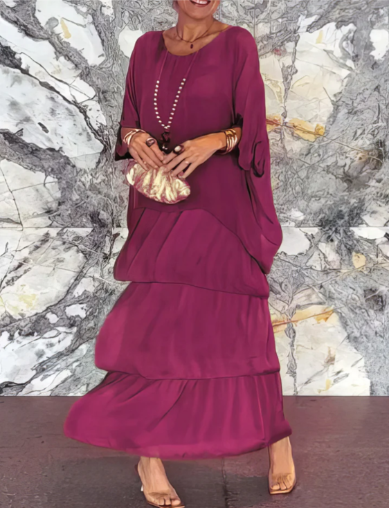 Purple Tiered / 4XL