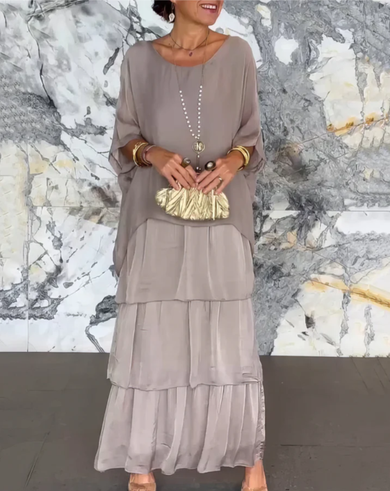 Taupe Tiered / 4XL