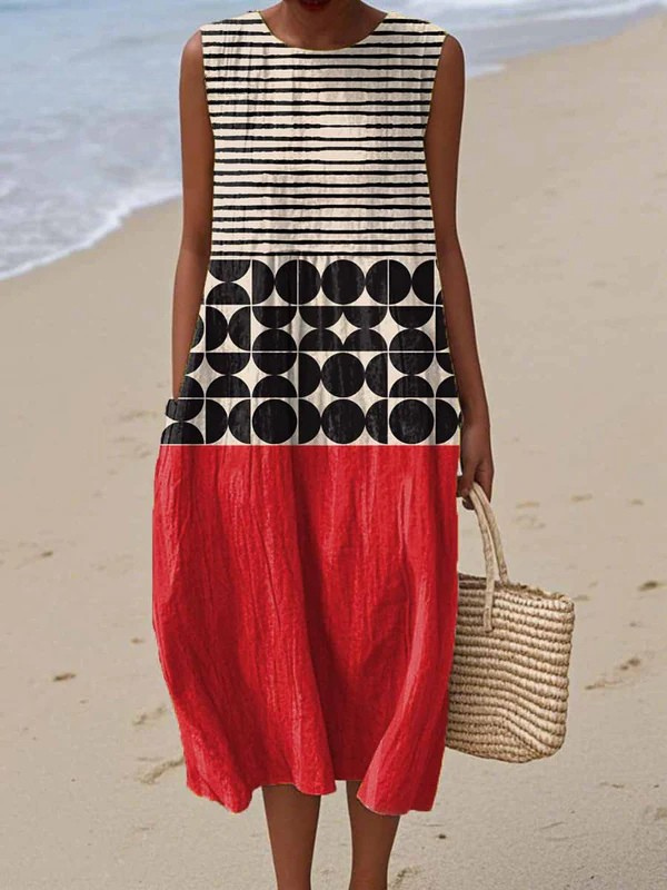 Striped Black-White Red / 3XL