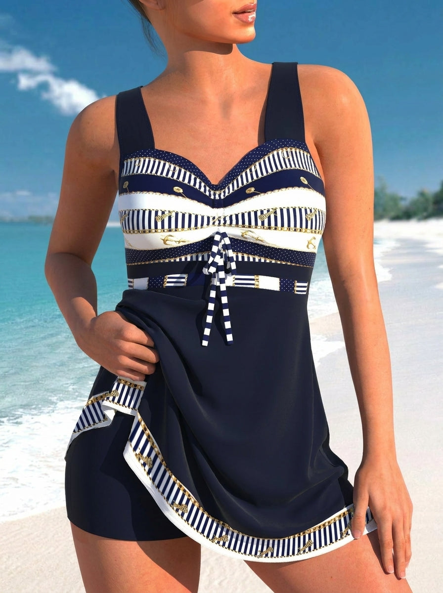 Navy Striped / 5XL
