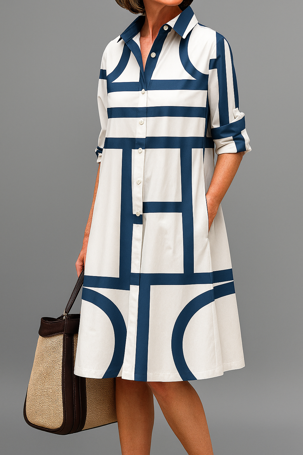White Blue / 5XL