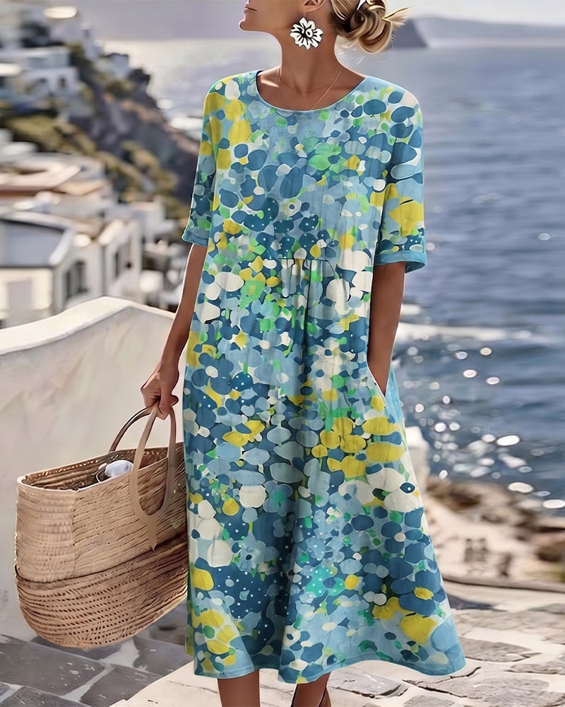 Blue Floral / 3XL
