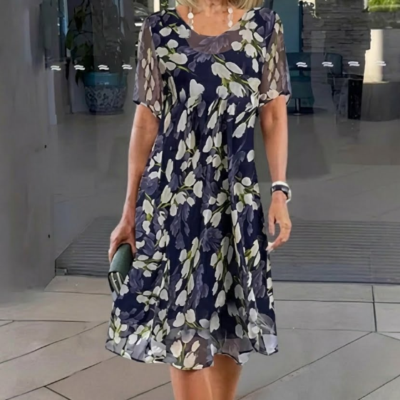 Navy Floral / 3XL