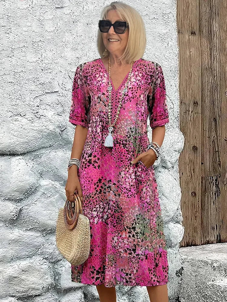 Pink Floral / 3XL