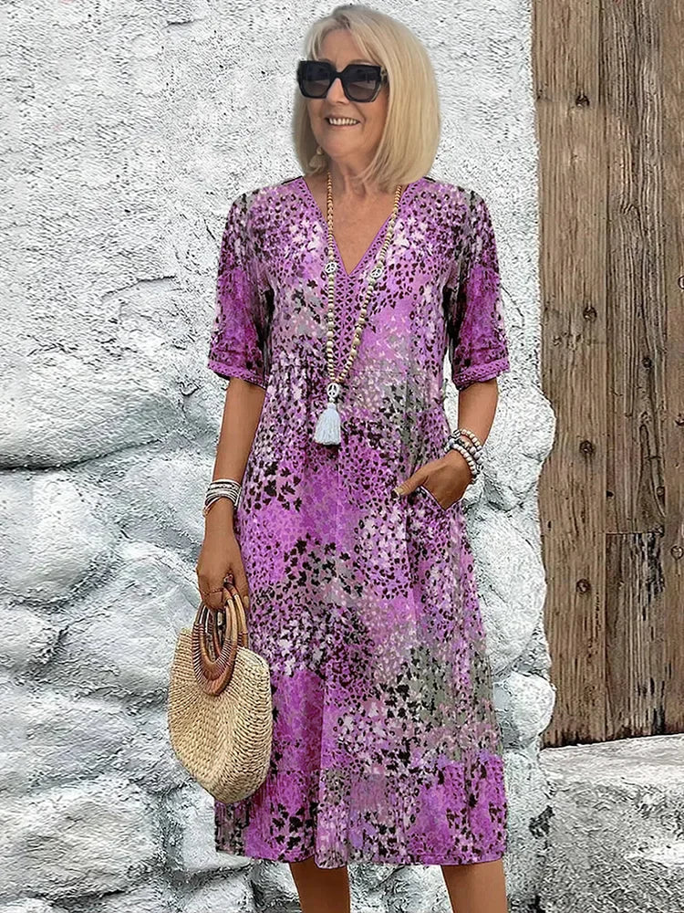 Purple Floral / 3XL