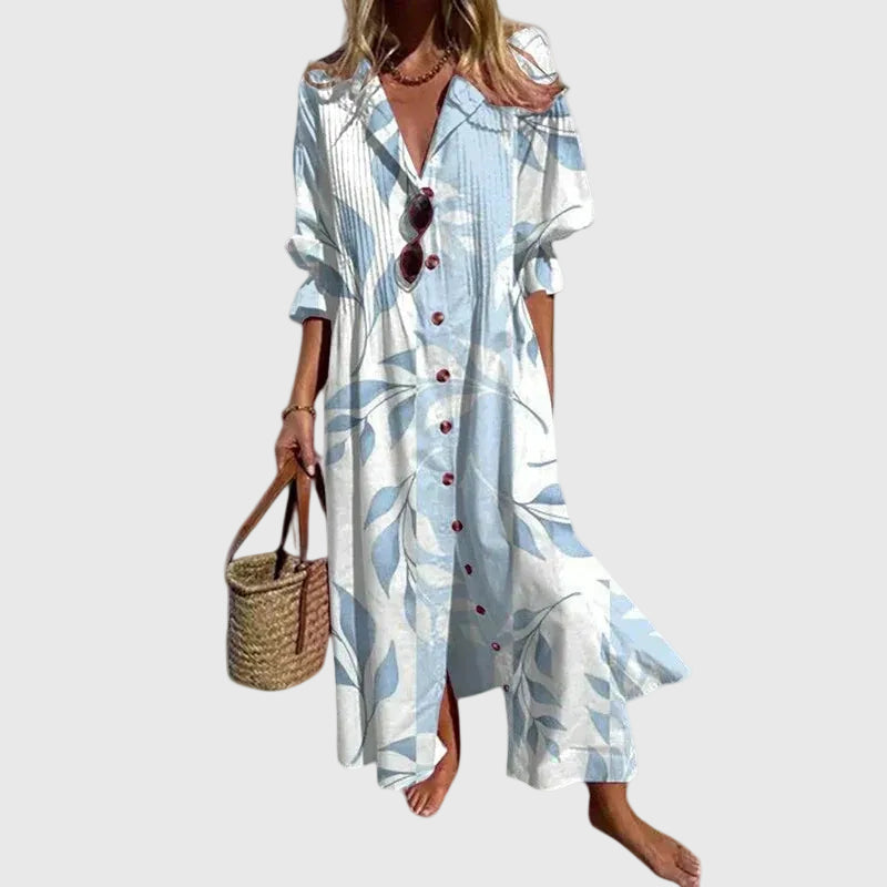 Light Blue Floral / 3XL