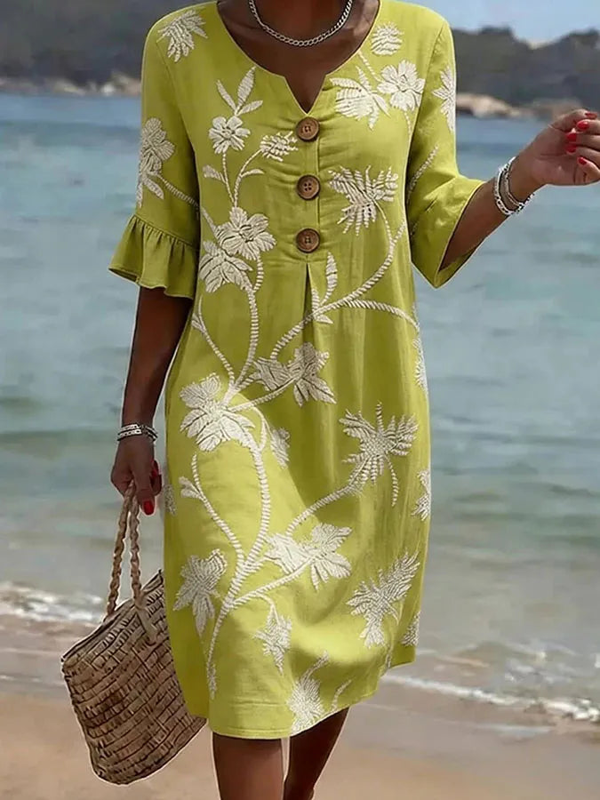 Lime Floral / 3XL