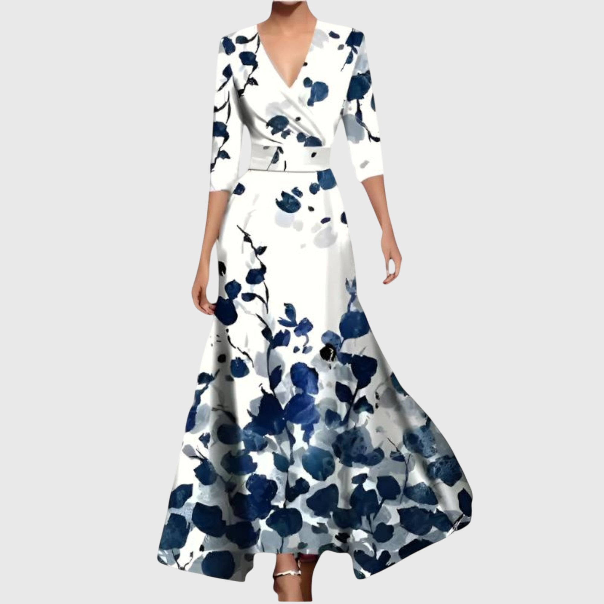 White Floral / 3XL
