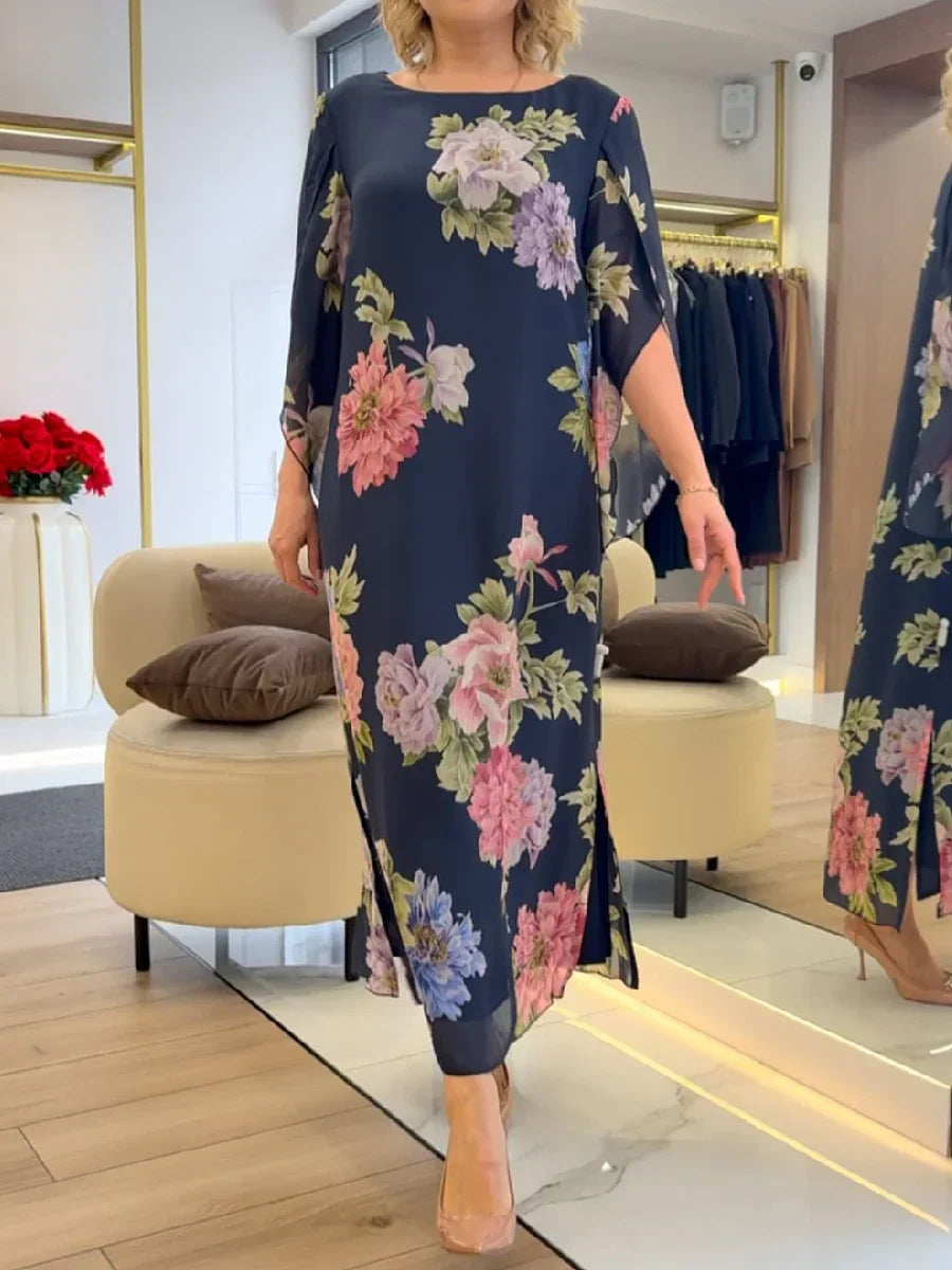 Navy Floral / 3XL