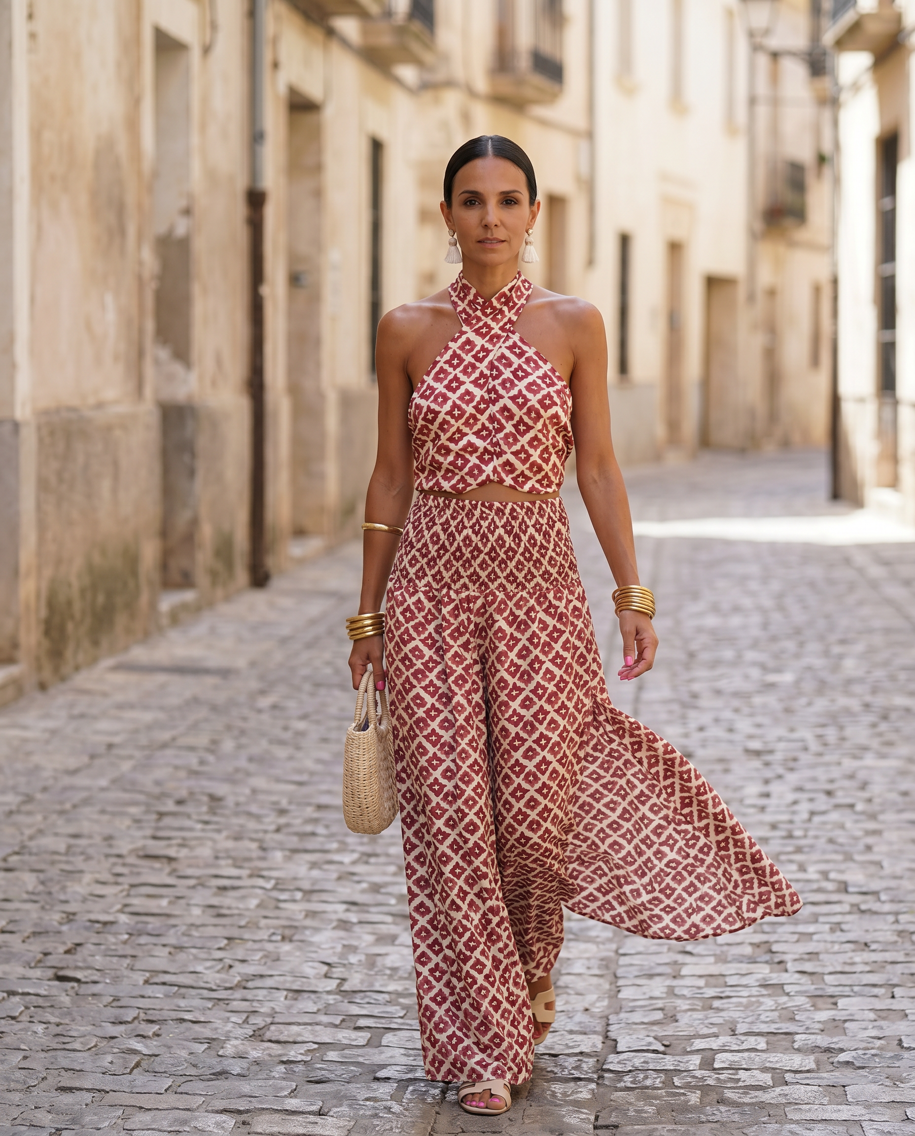 L / Print Red