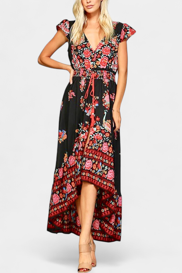 Black Floral / 3XL