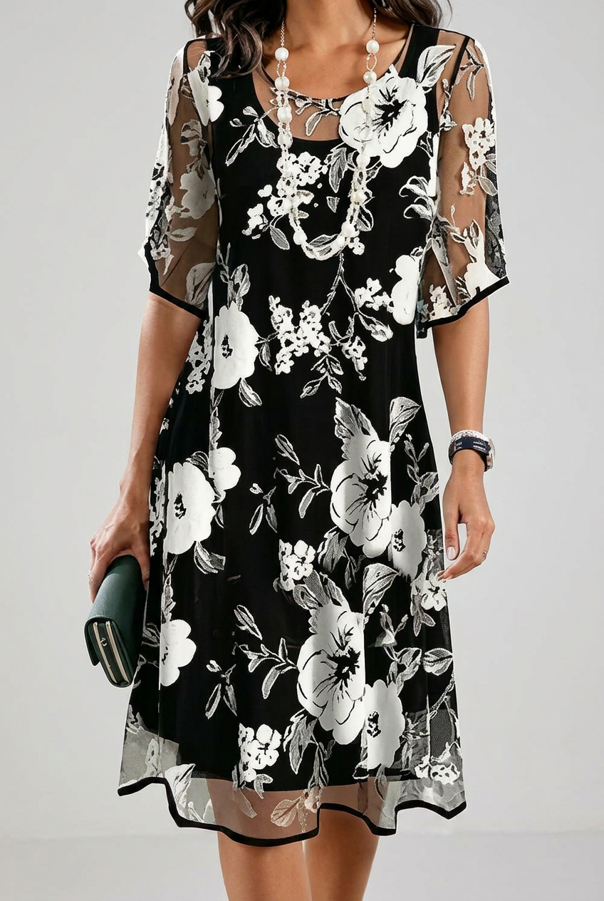 Black Floral / 3XL