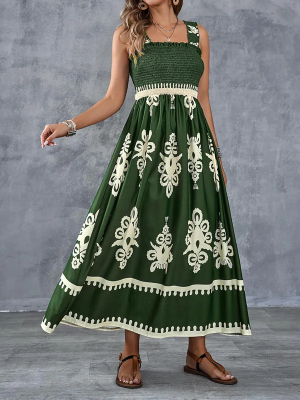 Maxi Dress, Yellow Green / XXL