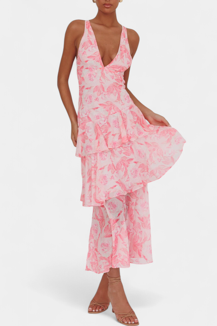 Pink Floral / XL
